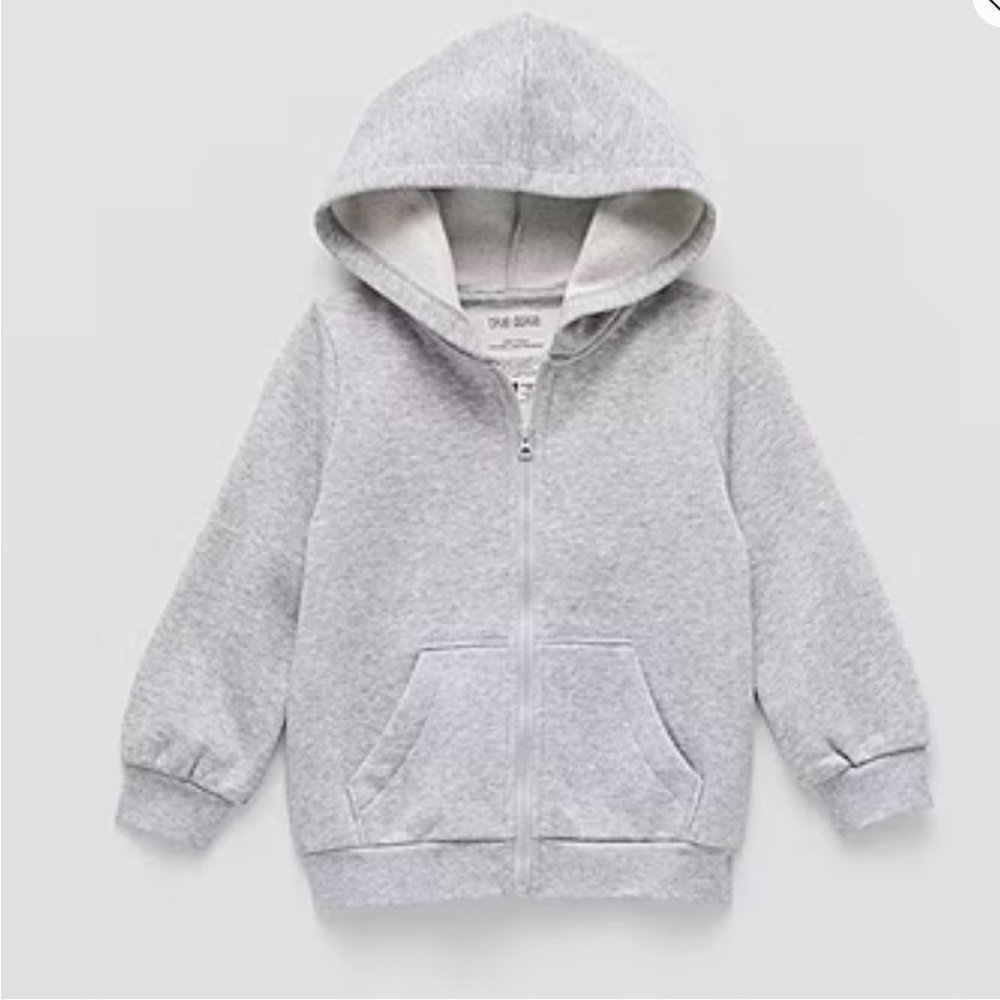 Okie Dokie Toddler & Little Boys Fleece Lightweight Jacket in Heather gray Sz 18